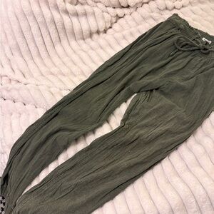 Olive Green Bohemian Pants